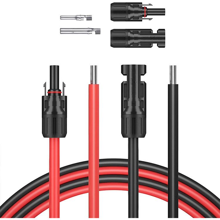 5 suku 10AWG Solar Kawat Hiji tungtung bulistir Hiji tungtung Panyambung