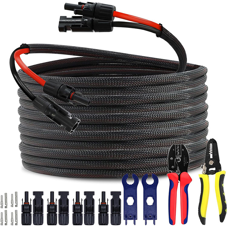 Amperage tinggi 10 gauge Kawat Pikeun Multi Panel String Combiner